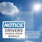Signmission Drivers Chock Your Wheels OSHA Notice Sign, Aluminum, 14in W x 10in L, 2PK OS-2PACK-NS-A-1014-L-19534 - alternate 5